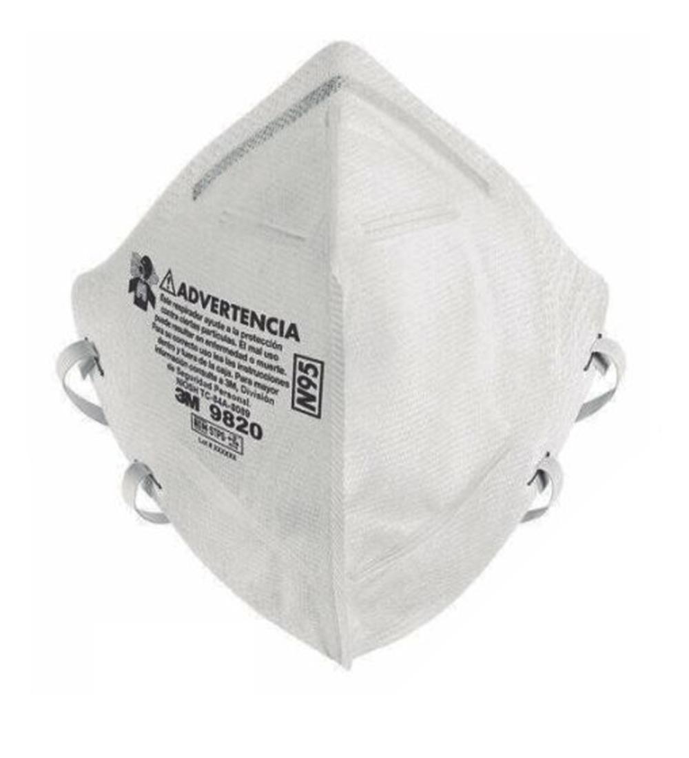 MASCARILLA DOBLAJE PARA POLVO 3M 9820